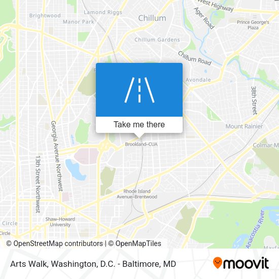 Mapa de Arts Walk