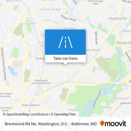 Brentwood Rd Ne map
