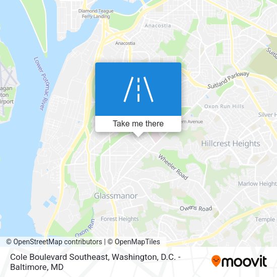 Cole Boulevard Southeast map