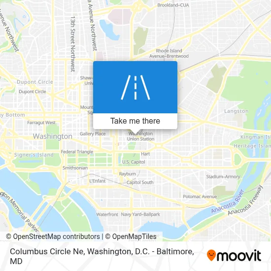 Columbus Circle Ne map