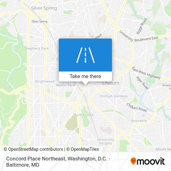 Concord Place Northeast map