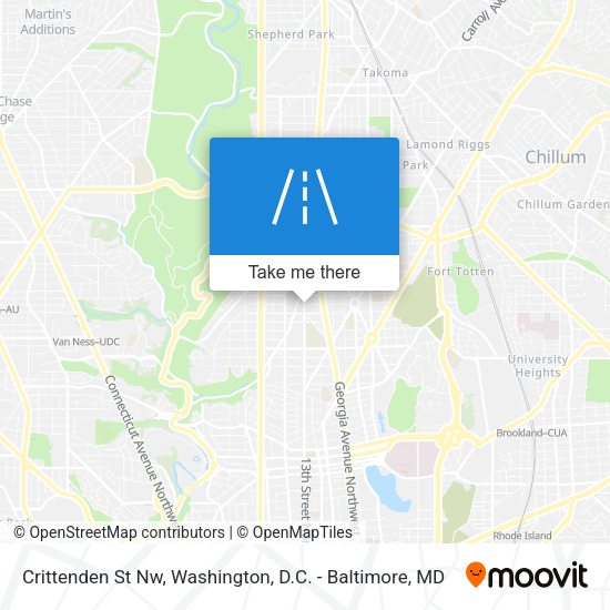 Mapa de Crittenden St Nw
