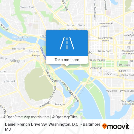 Mapa de Daniel French Drive Sw
