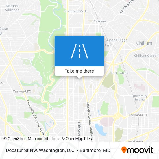Decatur St Nw map