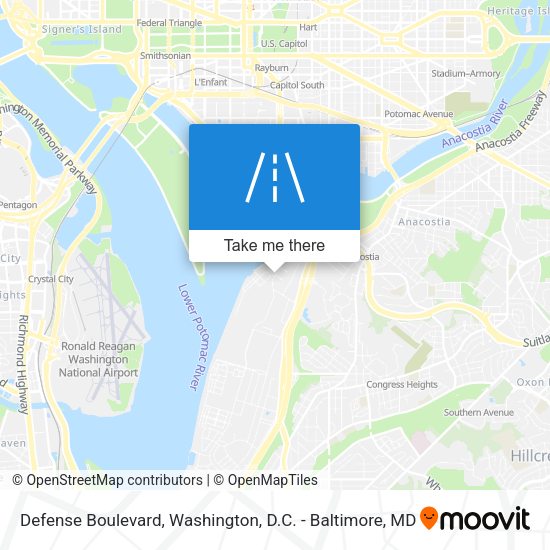 Defense Boulevard map