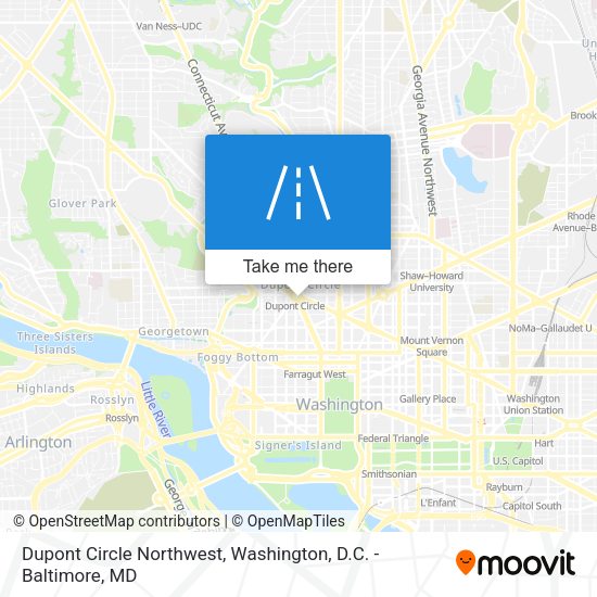 Mapa de Dupont Circle Northwest