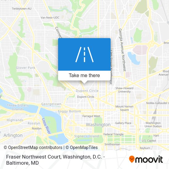 Mapa de Fraser Northwest Court