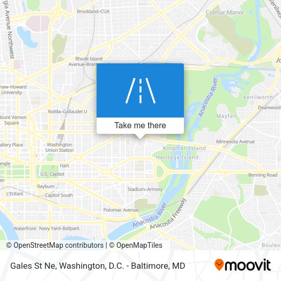Gales St Ne map