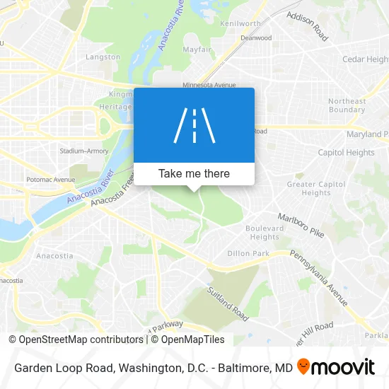 Garden Loop Road map
