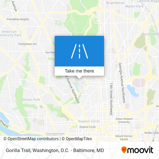 Gorilla Trail map