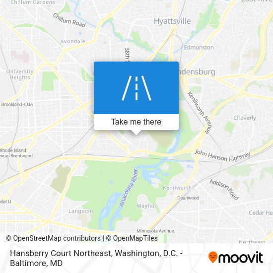 Mapa de Hansberry Court Northeast