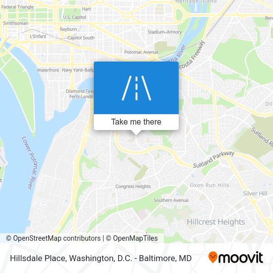 Hillsdale Place map