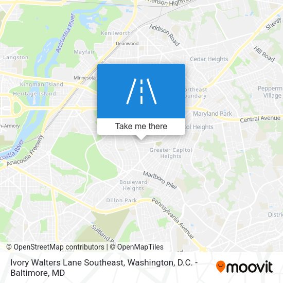 Mapa de Ivory Walters Lane Southeast