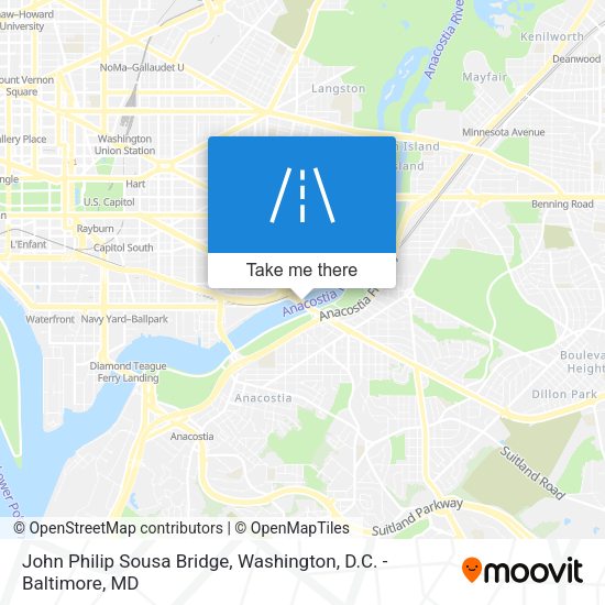 John Philip Sousa Bridge map