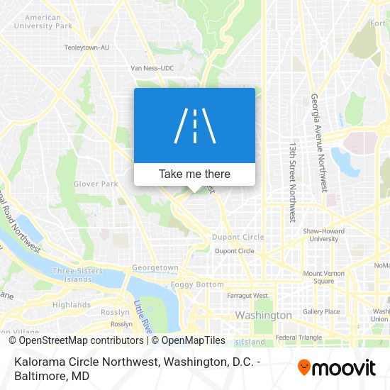 Mapa de Kalorama Circle Northwest