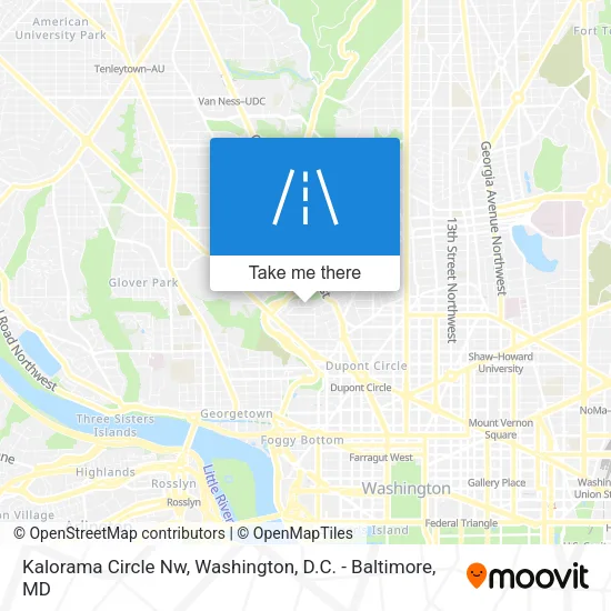 Kalorama Circle Nw map