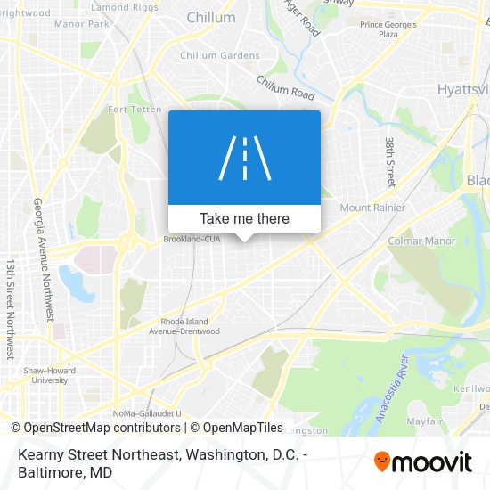 Kearny Street Northeast map