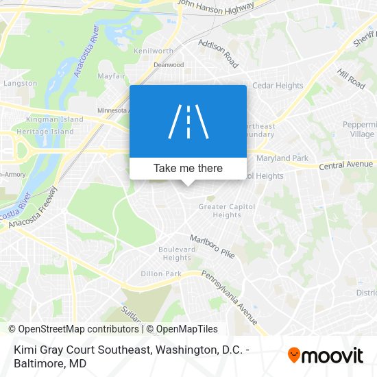Mapa de Kimi Gray Court Southeast