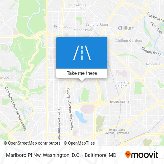 Mapa de Marlboro Pl Nw