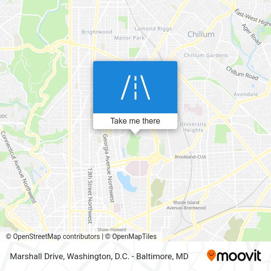 Marshall Drive map