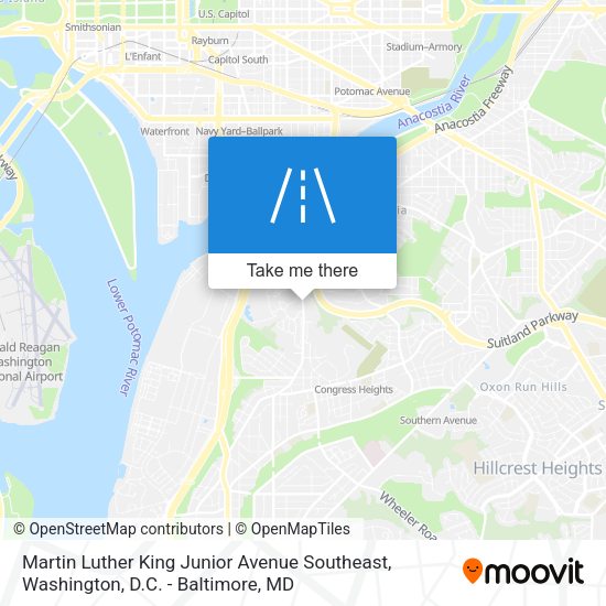 Mapa de Martin Luther King Junior Avenue Southeast