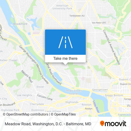 Mapa de Meadow Road