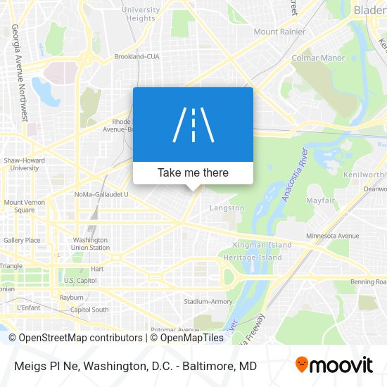 Meigs Pl Ne map