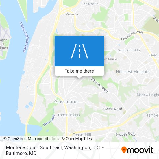 Monteria Court Southeast map