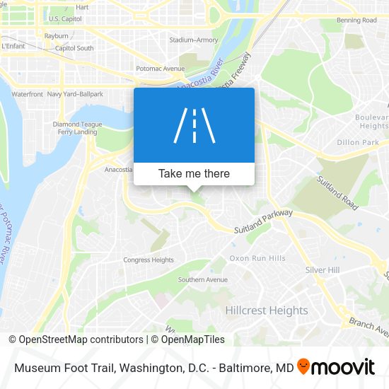 Mapa de Museum Foot Trail