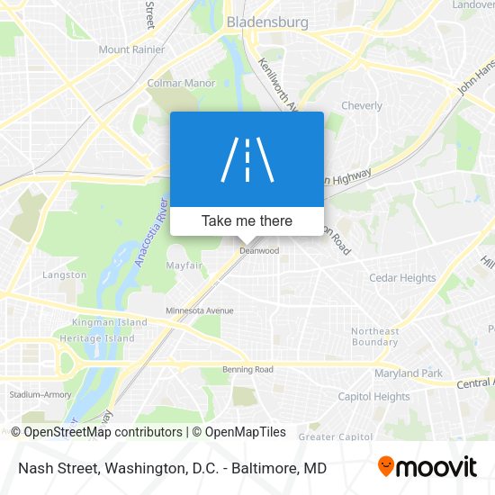 Mapa de Nash Street