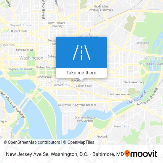 New Jersey Ave Se map