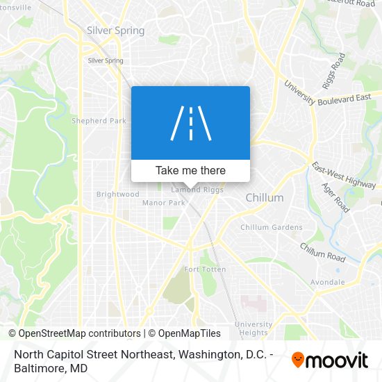 North Capitol Street Northeast map