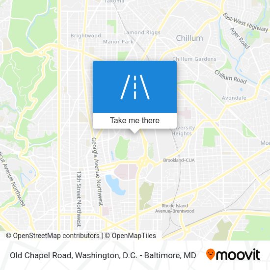 Mapa de Old Chapel Road