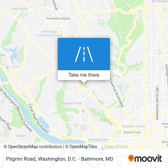 Pilgrim Road map