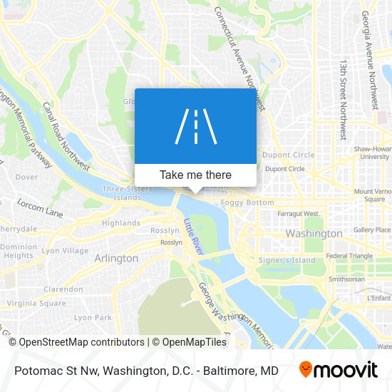 Potomac St Nw map
