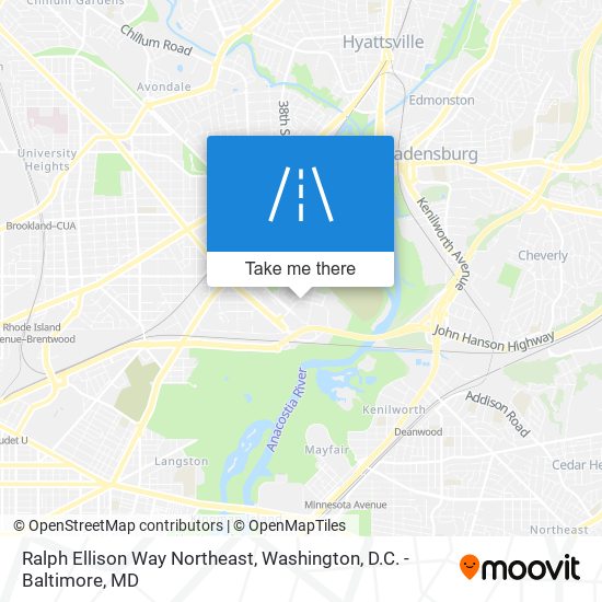 Ralph Ellison Way Northeast map