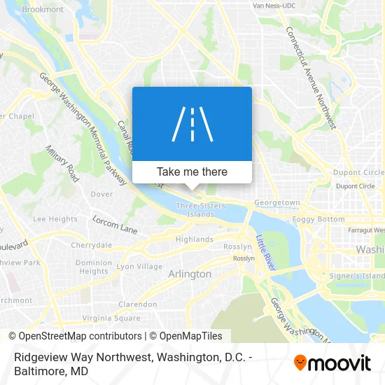 Ridgeview Way Northwest map