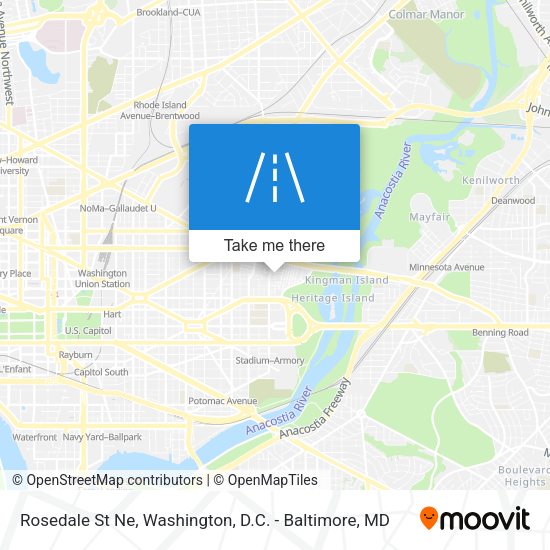 Mapa de Rosedale St Ne