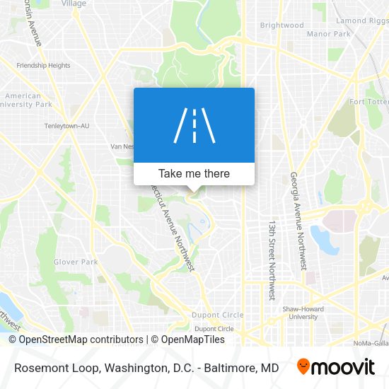 Rosemont Loop map