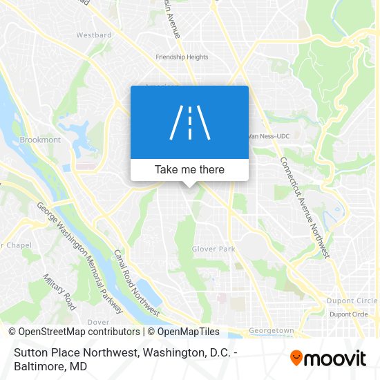 Sutton Place Northwest map