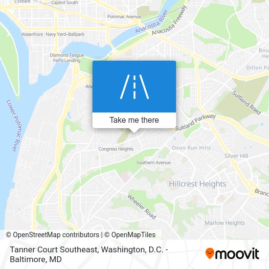 Tanner Court Southeast map