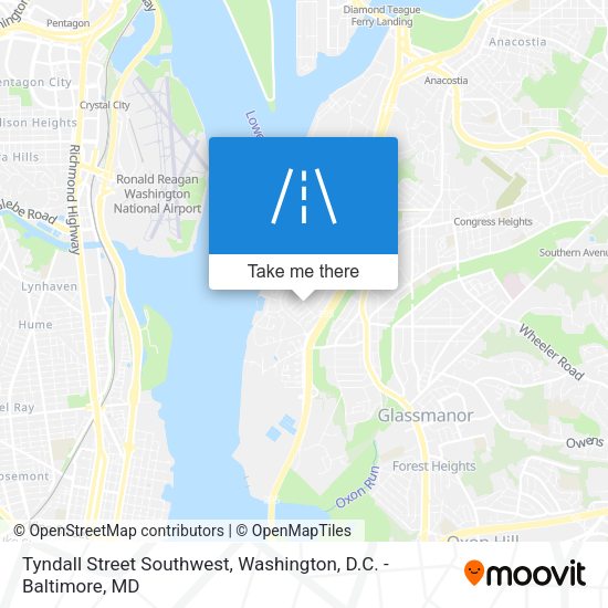 Tyndall Street Southwest map