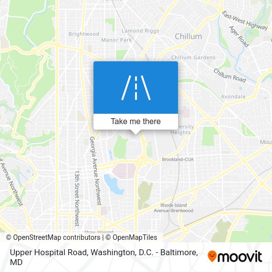 Mapa de Upper Hospital Road