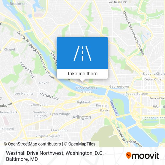 Mapa de Westhall Drive Northwest
