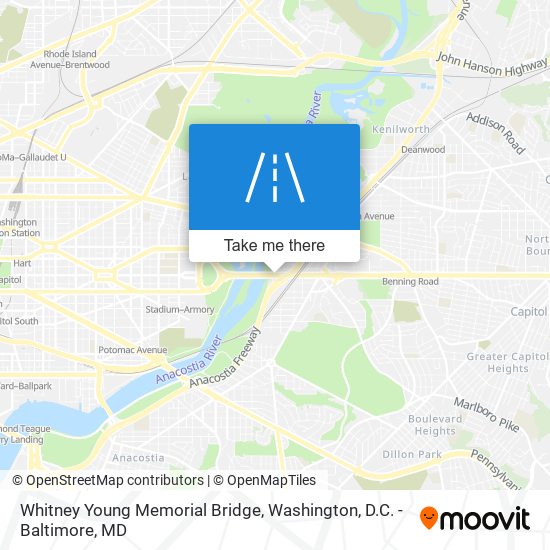 Mapa de Whitney Young Memorial Bridge