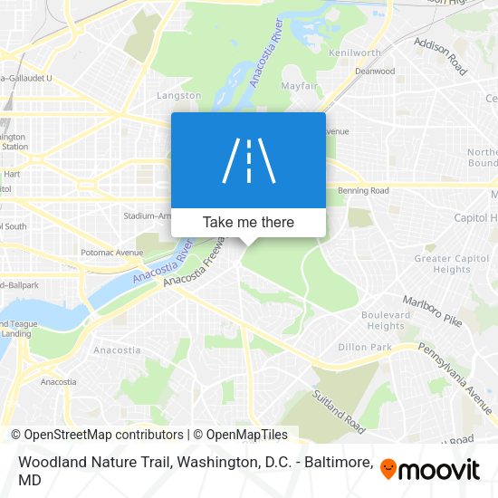Mapa de Woodland Nature Trail
