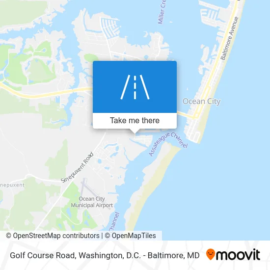 Golf Course Road map