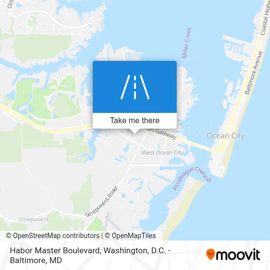 Habor Master Boulevard map