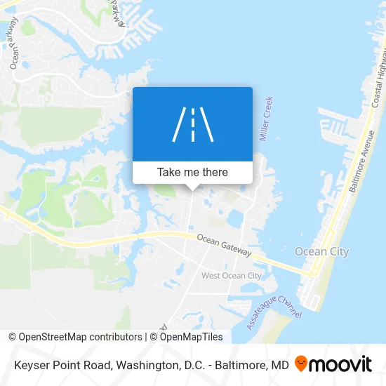 Keyser Point Road map