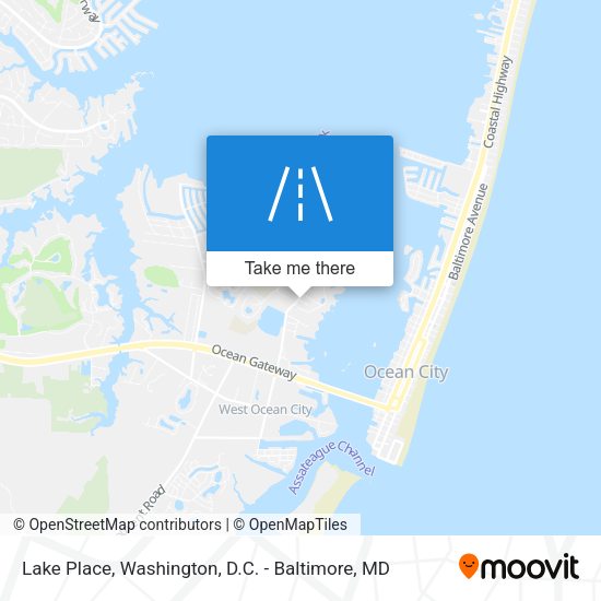 Lake Place map
